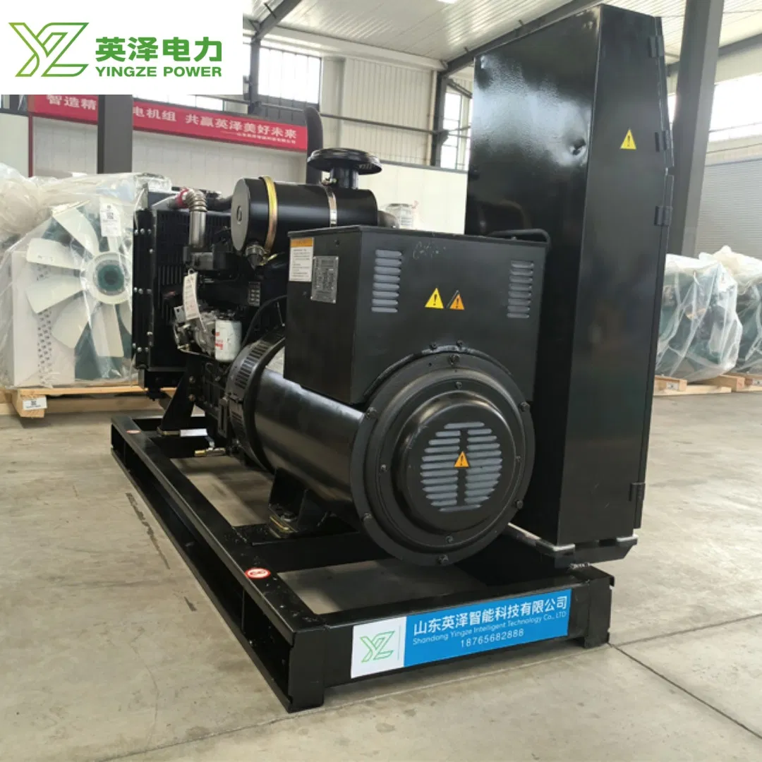 مولد ديزل كهربائي بتشغيل كهربائي نوع مفتوح فائق الصمت ثلاثي الطور بتبريد مائي 50-100kw 50/60Hz منخفض الضوضاء وصوت عازل 24V
