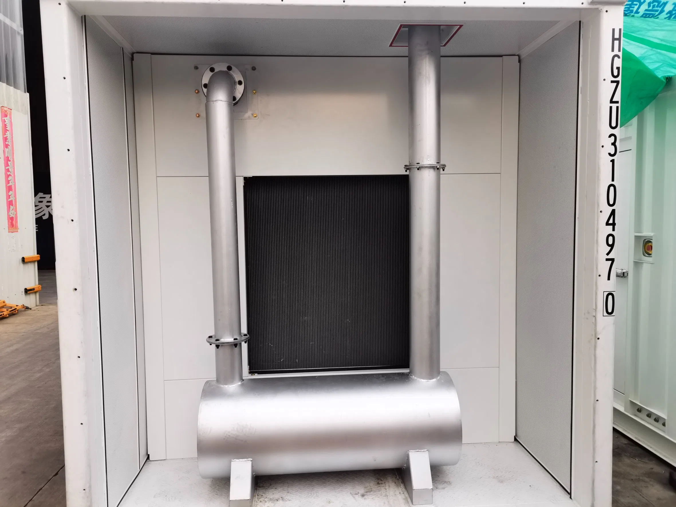 محطة الطاقة 20FT مجموعة مولدات الحاويات 900kVA 720kw مجموعة مولدات الديزل الاحتياطية الصامتة