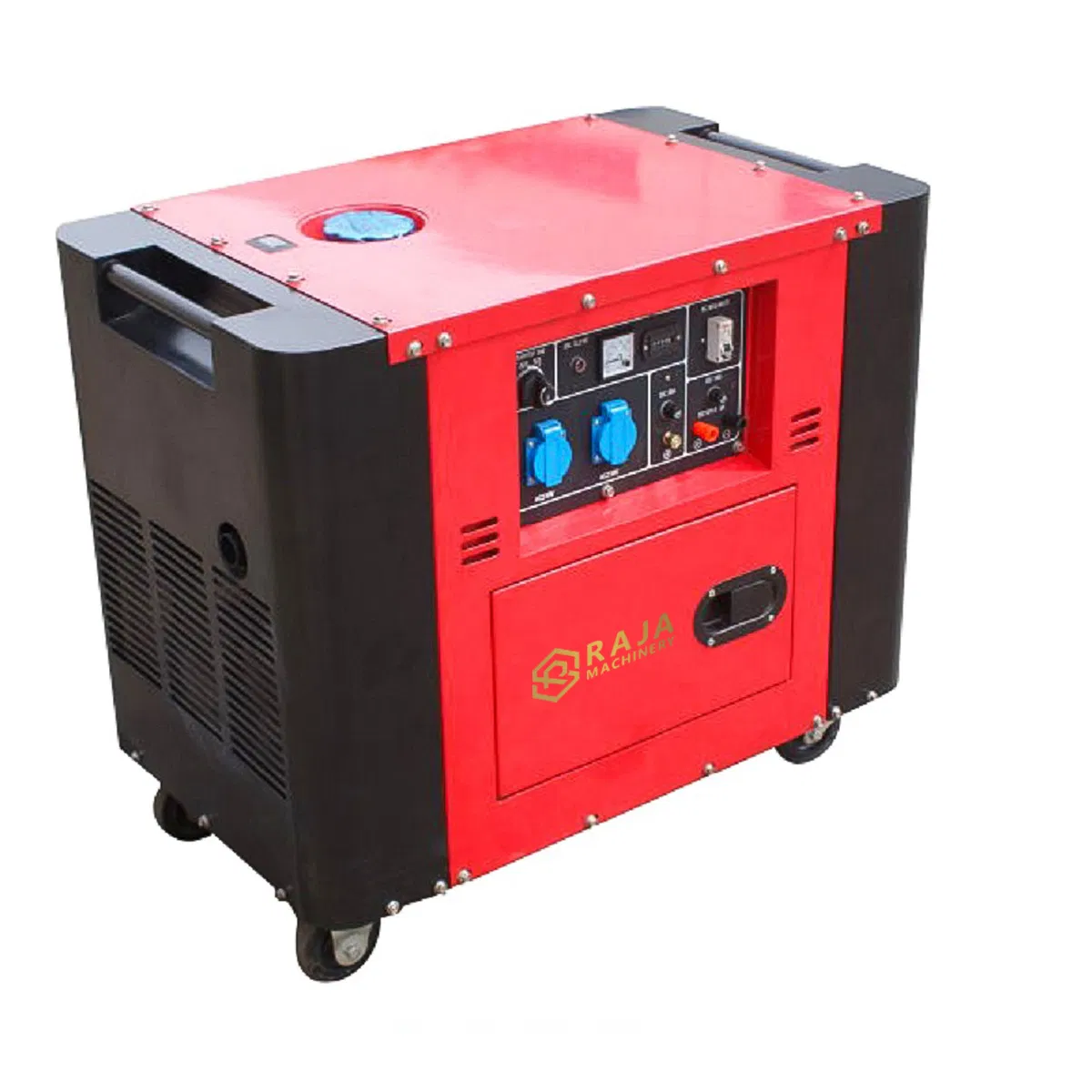 مولد ديزل تبريد هواء صامت للغاية 5.7KW لتوفير الكهرباء في الهواء الطلق