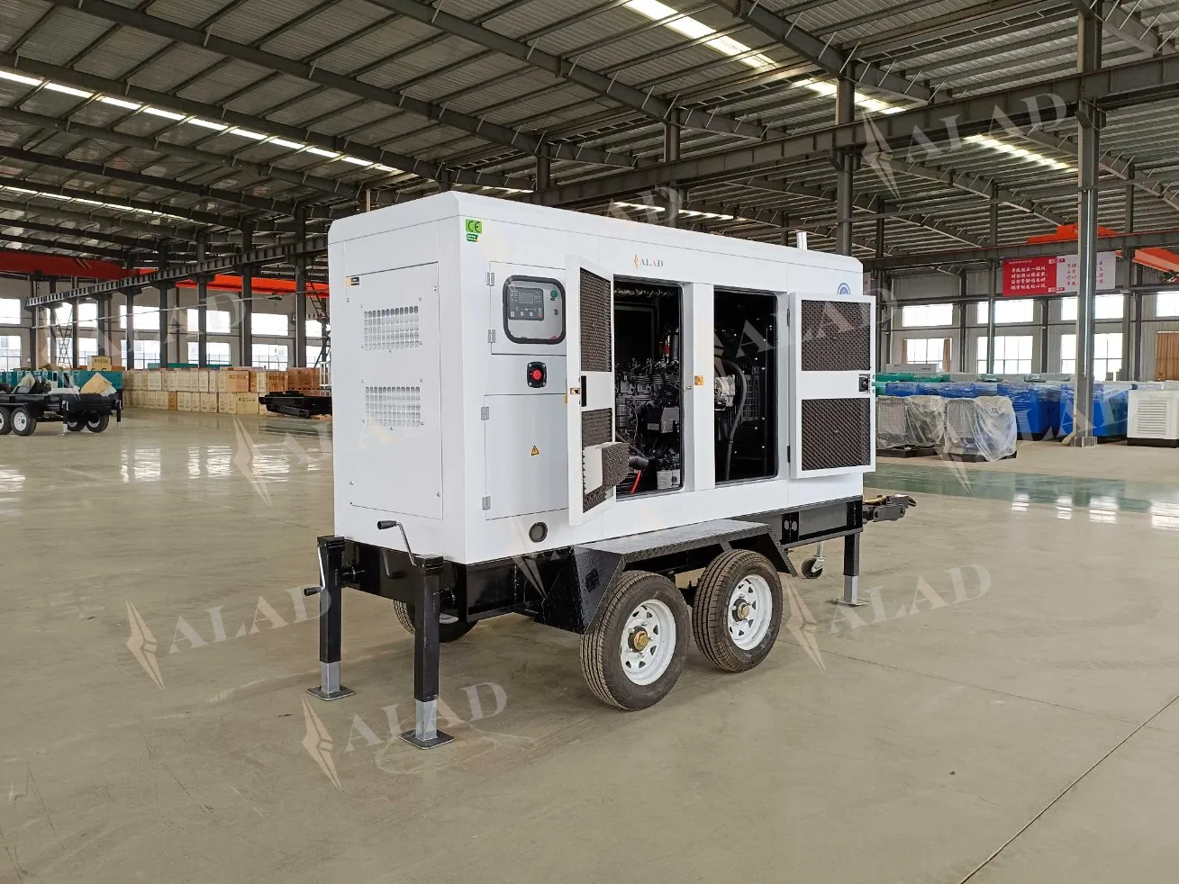 مولد ديزل كمنز مثبت على مقطورة 300kVA 350kVA 400kVA للتعدين