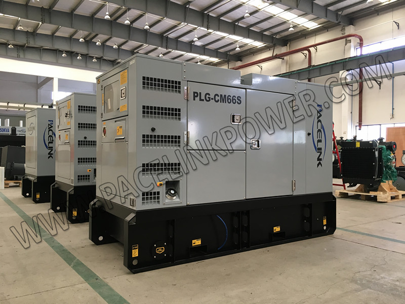 48kw مجموعة مولدات ديزل صامتة تعمل بمحرك كامينز مع شهادة CE/ISO
