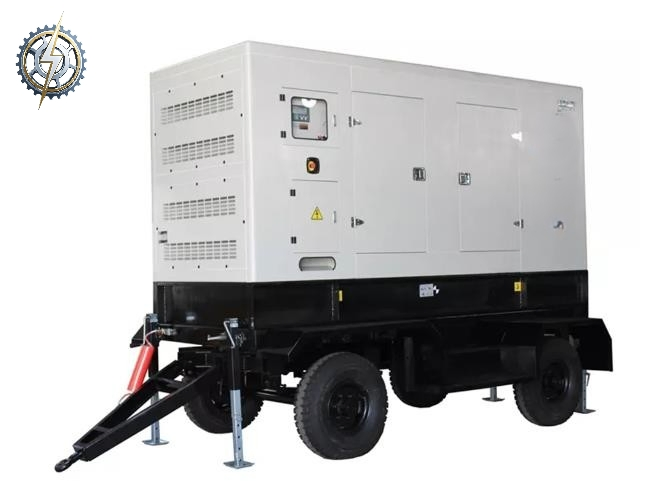 50kVA 100kVA 200kVA مولدات ديزل صامتة مثبتة على مقطورة من الصين نوع مولد ديزل متنقل مع مقطورة في باكستان