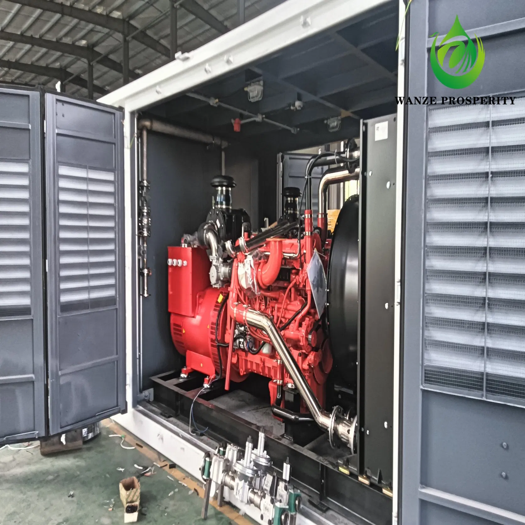 400kw مجمع تجاري هادئ وصديق للبيئة مجموعة مولدات ديزل/بيوغاز/غاز/كهرباء