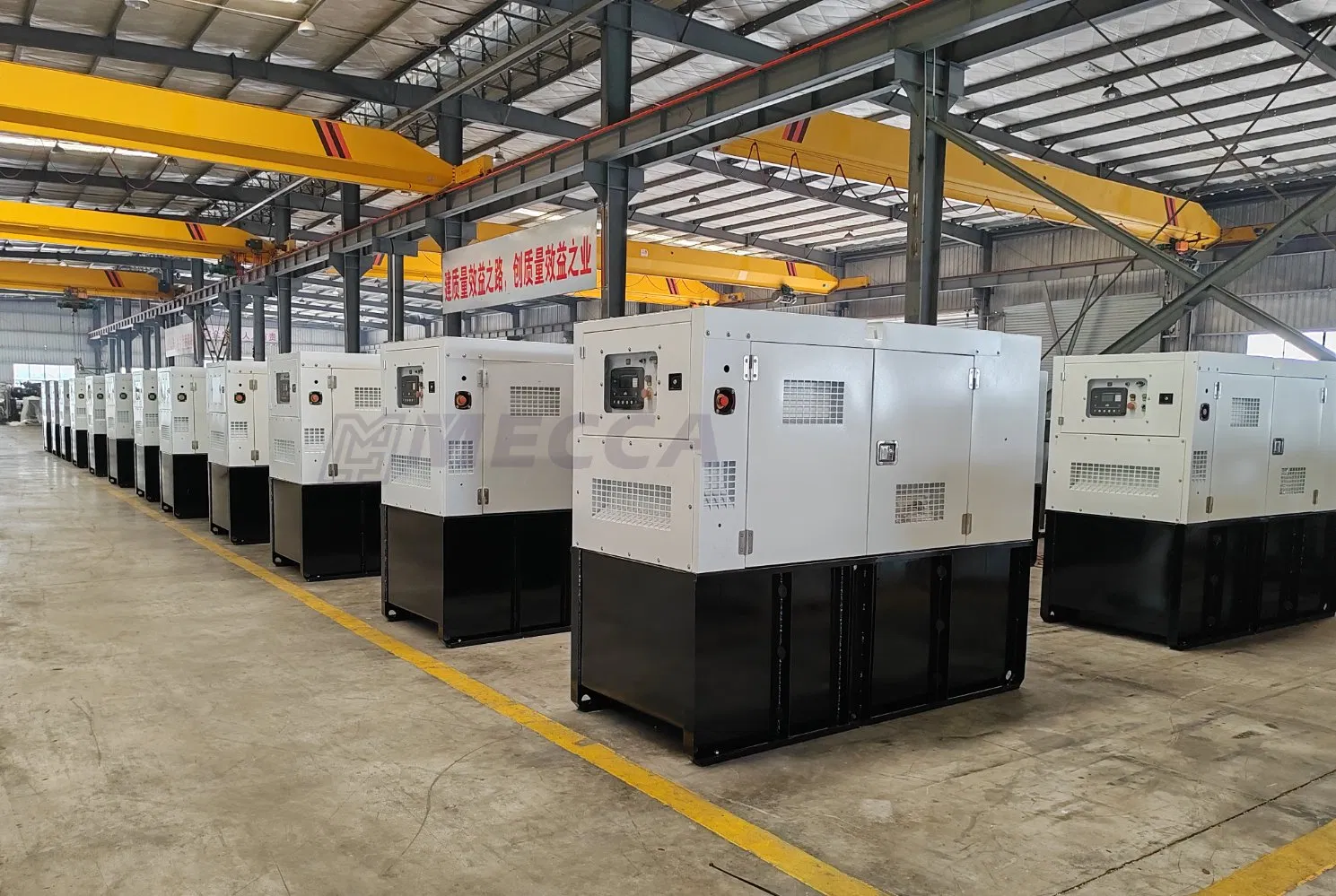 مولدات كهربائية صامتة للاتصالات، تكديس مزدوج 25kVA 35kVA 50kVA 60kVA 75kVA 100kVA تحكم عن بعد، مبردة بالهواء، ديزل، بدء كهربائي مستمر