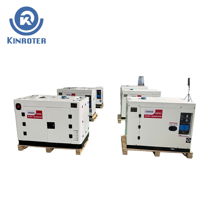 مولدات ديزل مدمجة وصامتة تعمل بالتبريد بالهواء 3kw-15kw للاستخدام السكني والتجاري