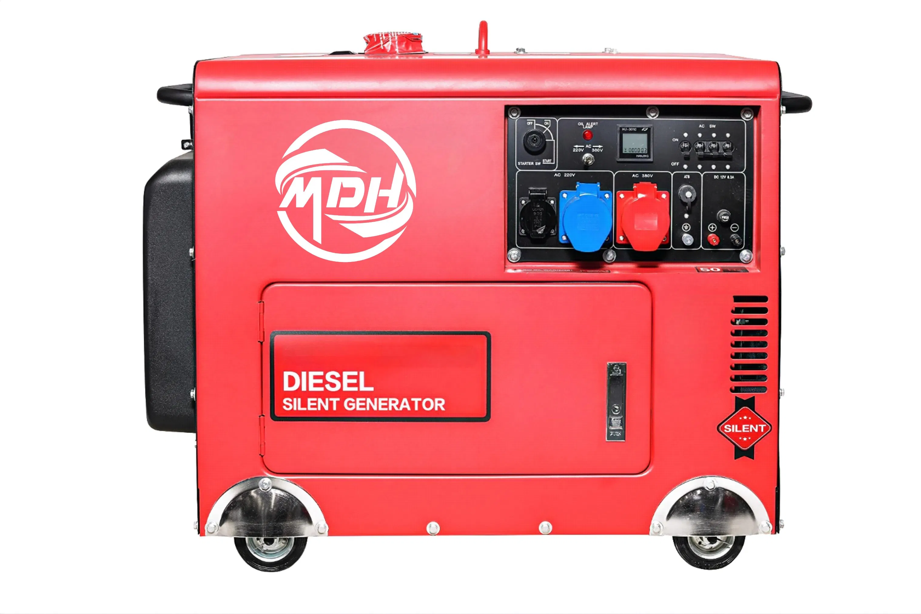 مولد ديزل صامت مبرد بالهواء 5kVA Mdh6500se 220V 50Hz/60Hz