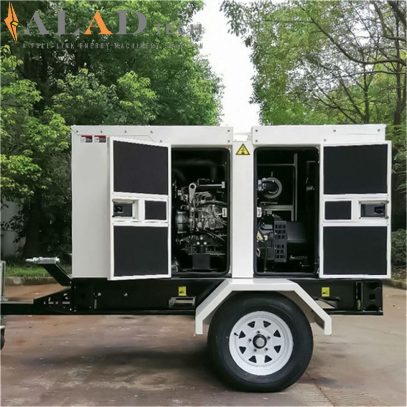 1000kw مجموعة مولد ديزل كمينز المحمولة على مقطورة