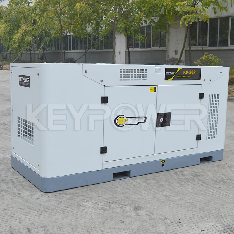 16 ساعات خزان الوقود إمداد الطاقة الرئيسية 16kw 20kVA مولد ديزل صامت مبرد بالماء