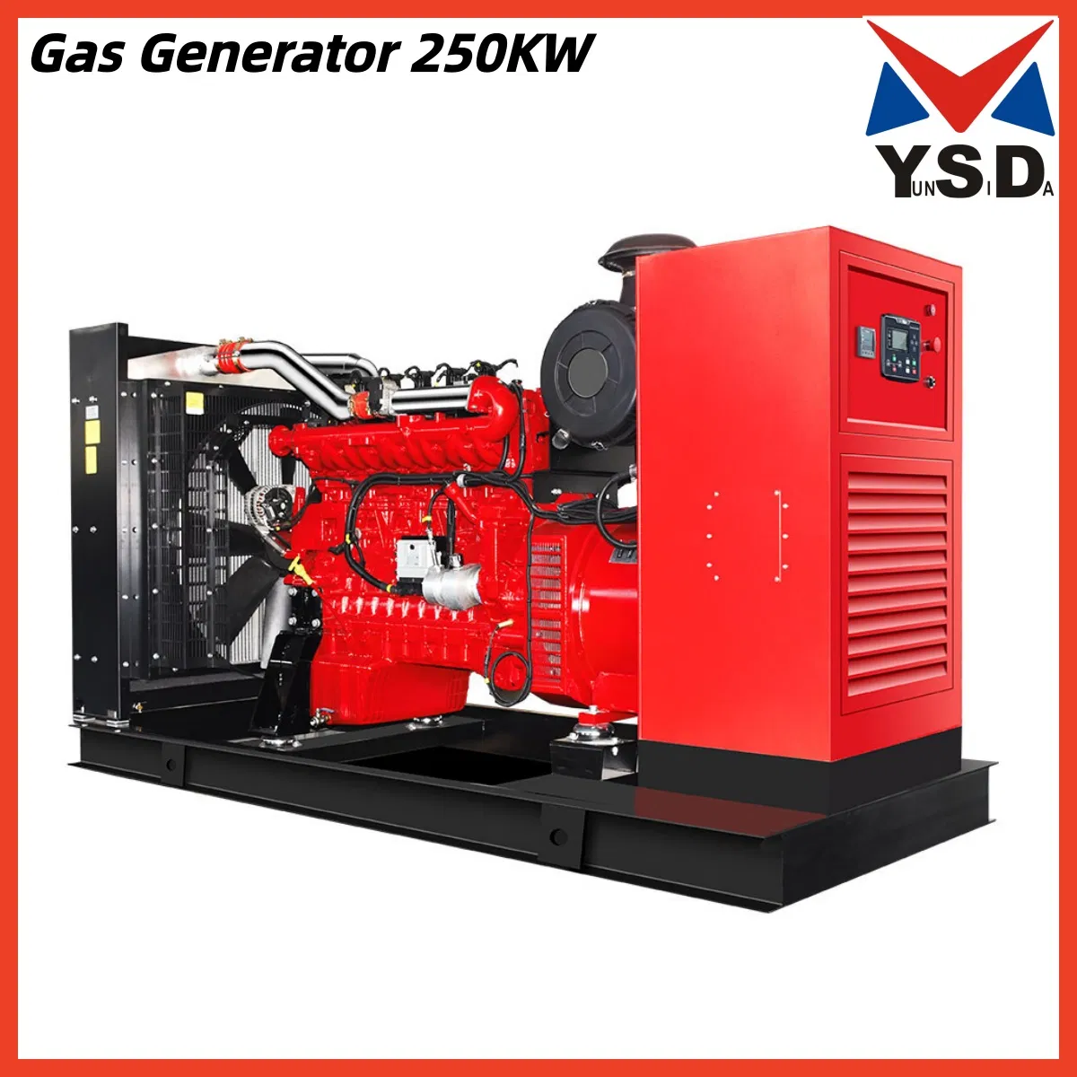 محطة توليد الطاقة بالتوربينات الهيدروجينية ثنائية الوقود عالية الأداء 50/60Hz 1500rpm ومحطة الغاز البخاري الصامتة 250kw مجموعة مولدات الغاز الطبيعي منخفضة السرعة