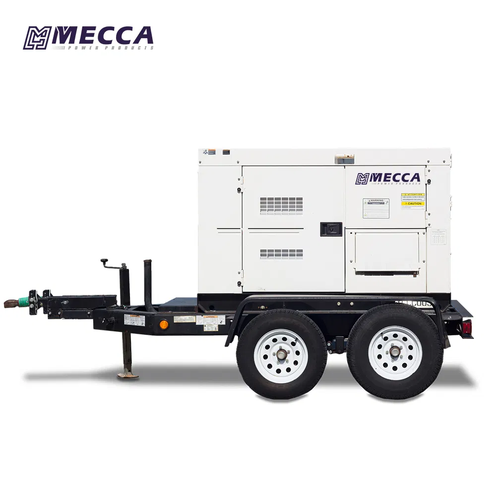 سعر المصنع 200kw 250kVA مولد ديزل صامت مثبت على مقطورة بمحرك بيركنز في المملكة المتحدة للبيع
