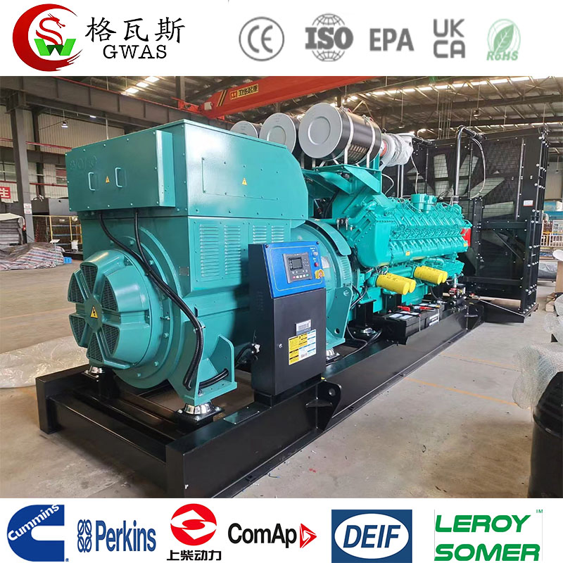 640kw/800kVA مجموعة مولدات الديزل المفتوحة للأحمال الثقيلة والتشغيل المستمر