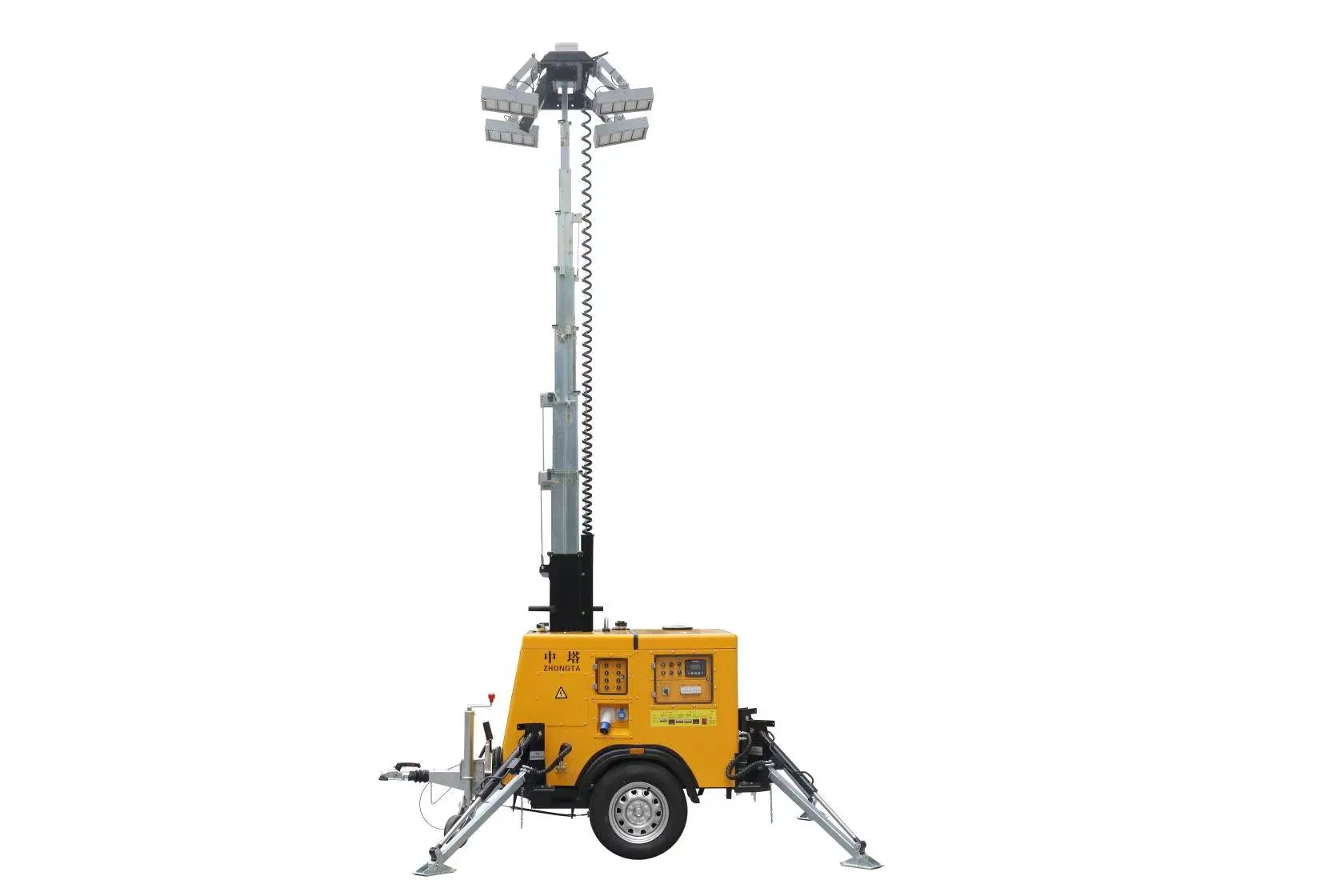 برج إضاءة متنقل مجموعة مولدات مضخة مياه ري وصرف 3050kw/100kw/150kw/200kw مولد ديزل عازل للصوت بمحرك كينز/كومينز يوتشاي ويشاي ريكاردو