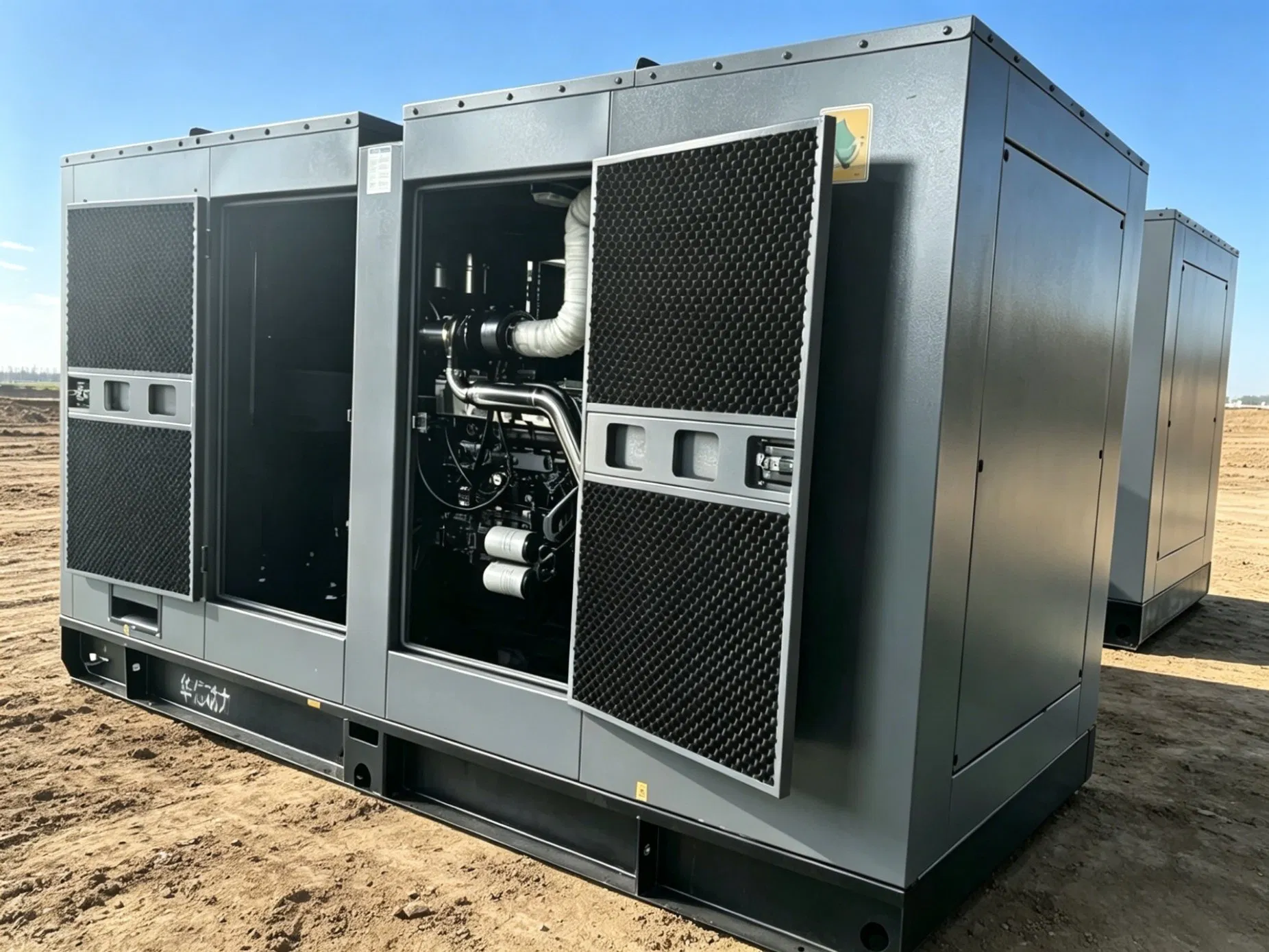 50kw- 500kw مولد ديزل صامت منخفض الضوضاء مع غطاء عازل للصوت ومحرك بيركنز لمختلف الصناعات