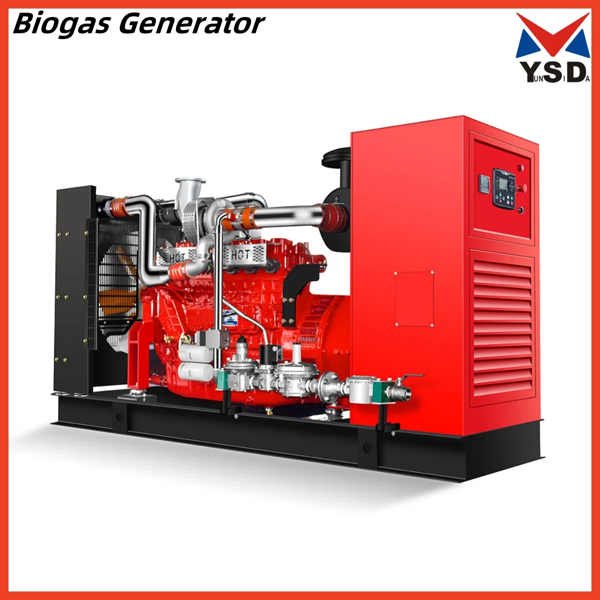 180kw 50Hz 1500rpm مجموعة مولدات تعمل بالهيدروجين والديزل والغاز الطبيعي والغاز المسال والبيوجاز من ويشاى باور مع مولد ليروي سومر لتوليد الطاقة بكفاءة