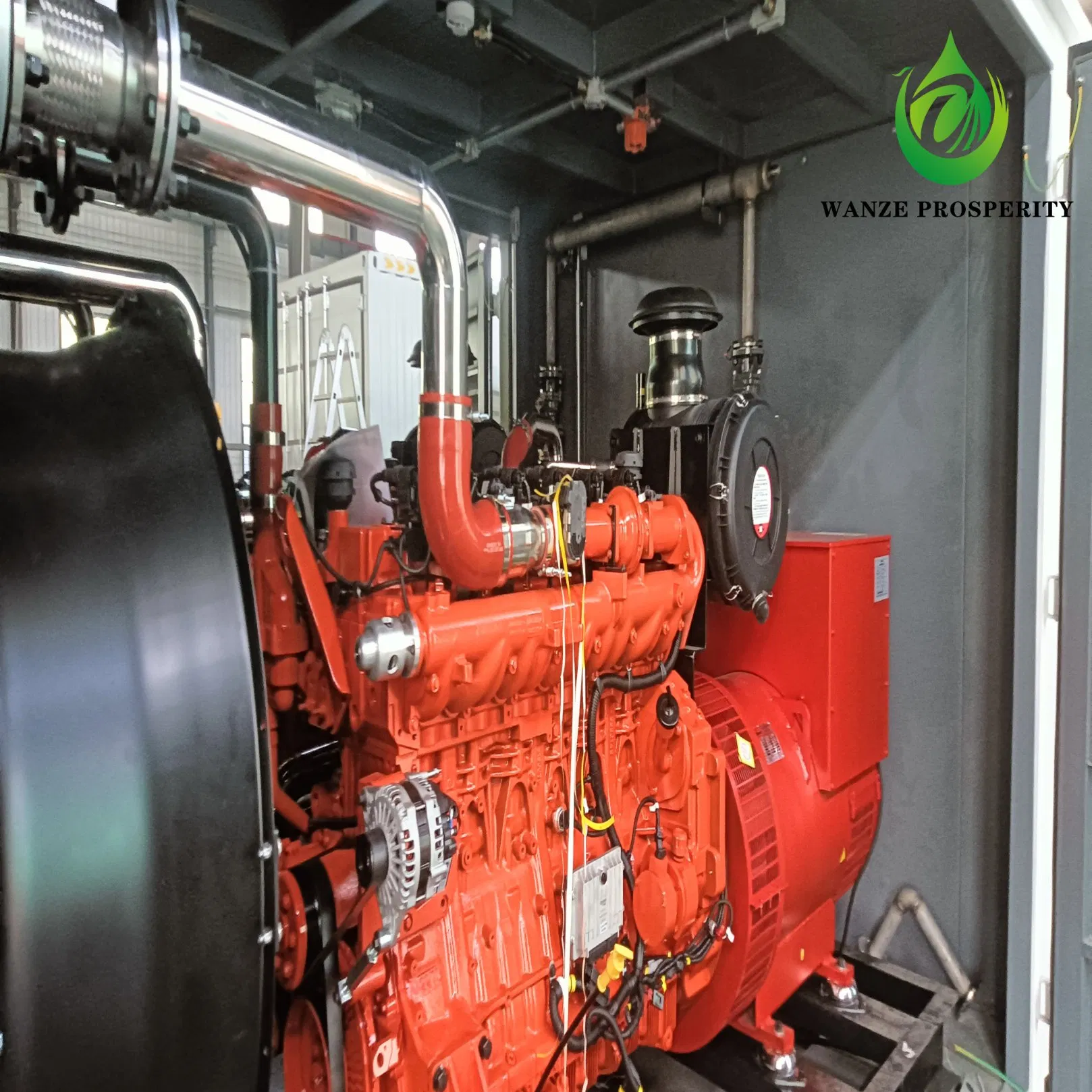 150kw مجموعة مولدات ديزل/غاز/بيوغاز ذات طاقة مستمرة صامتة للتعدين