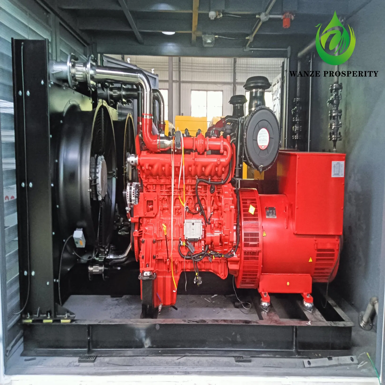 150kw مجموعة مولدات ديزل/غاز/بيوغاز ذات طاقة مستمرة صامتة للتعدين