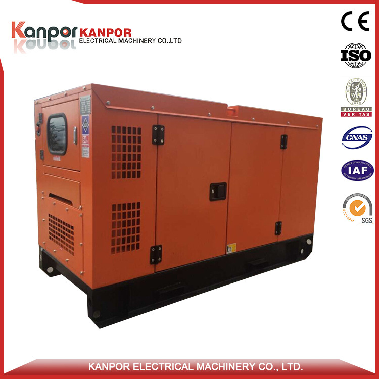 مصنع صيني 20kVA مولد ديزل بدون فرشاة من النوع الصامت معتمد من سي إي بمحرك بيركنز