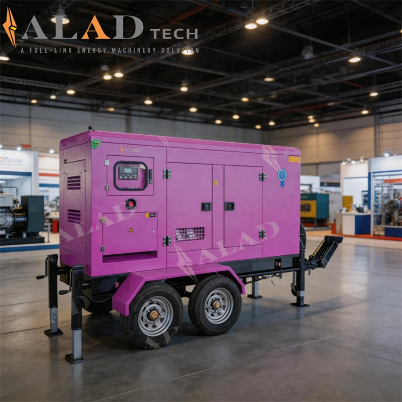 مولد ديزل ويشاي نوع مقطورة منخفض الضوضاء 20-1200kw