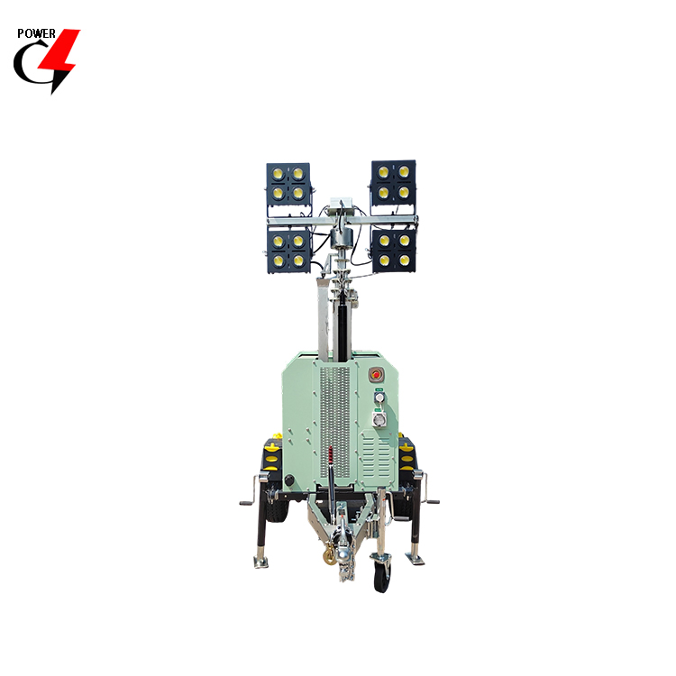 مولد شمسي هجين صامت خارج الشبكة 15kVA 12kw مولد ديزل أبراج إضاءة هجين متنقلة