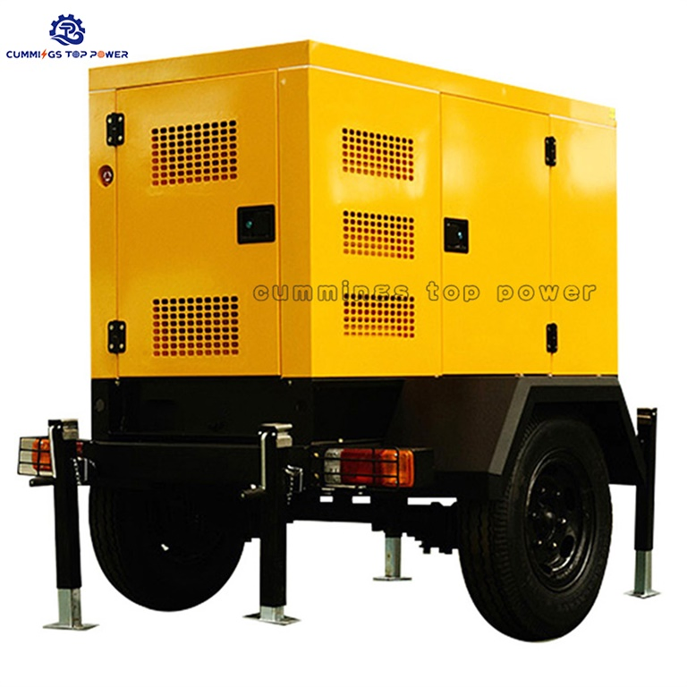 125kVA 20kVA 15 كيلوفولت أمبير 10kw ويشاى Wp6d132e200 مولد كهربائي ديزل صامت منخفض الضوضاء على مقطورة متنقلة