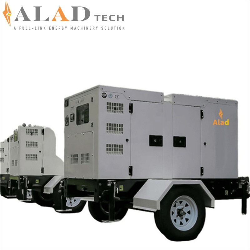 1000kw مجموعة مولد ديزل كمينز المحمولة على مقطورة