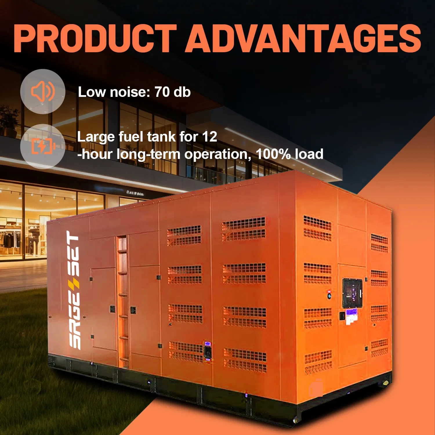 200kVA مولد ديزل صامت مثبت على مقطورة 400V 50Hz 1500rpm احتياطي