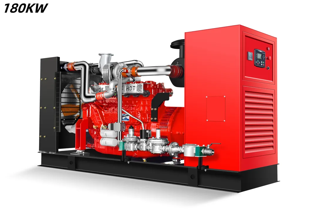 180kw 50Hz 1500rpm مجموعة مولدات تعمل بالهيدروجين والديزل والغاز الطبيعي والغاز المسال والبيوجاز من ويشاى باور مع مولد ليروي سومر لتوليد الطاقة بكفاءة