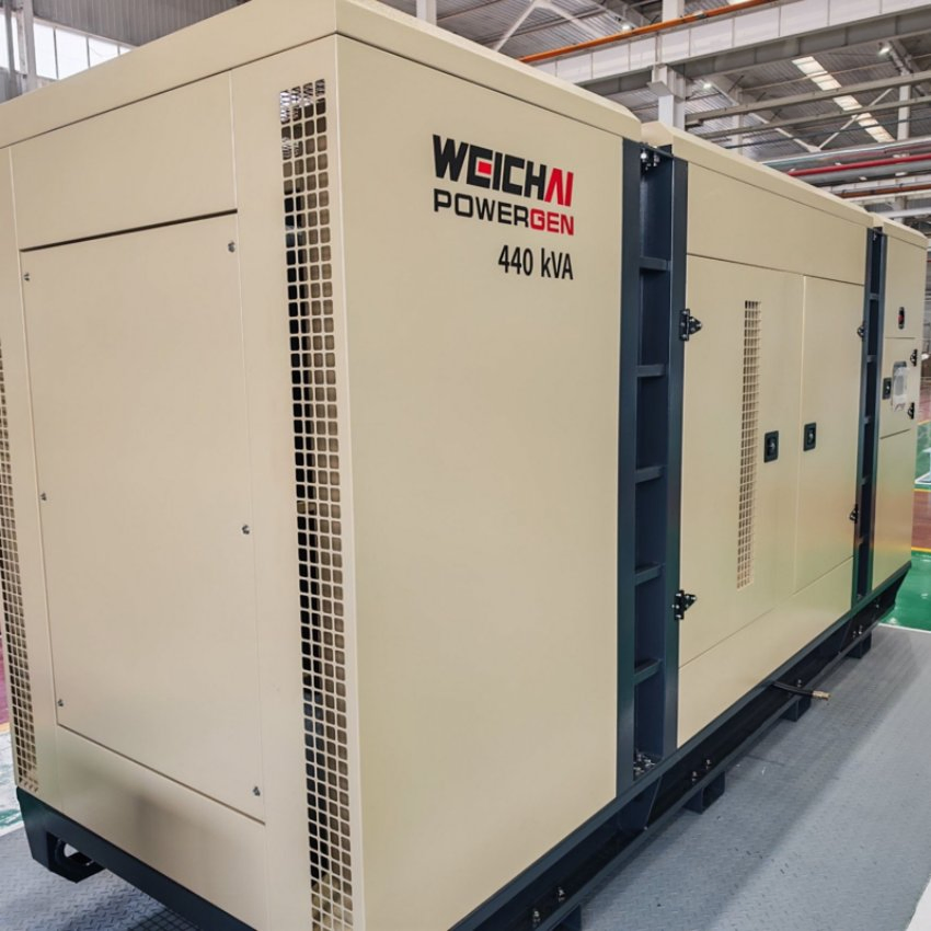 نوع صامت 440kVA مجموعة مولدات ديزل ويشاى إمداد الطاقة الصناعية