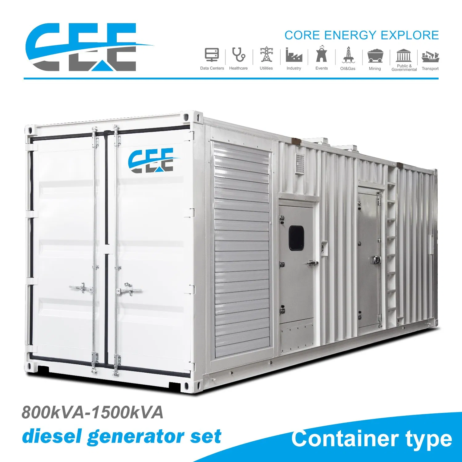 800-1500kw مولد ديزل ذكي مع لوحة فشل الشبكة التلقائي لمركز البيانات للطوارئ