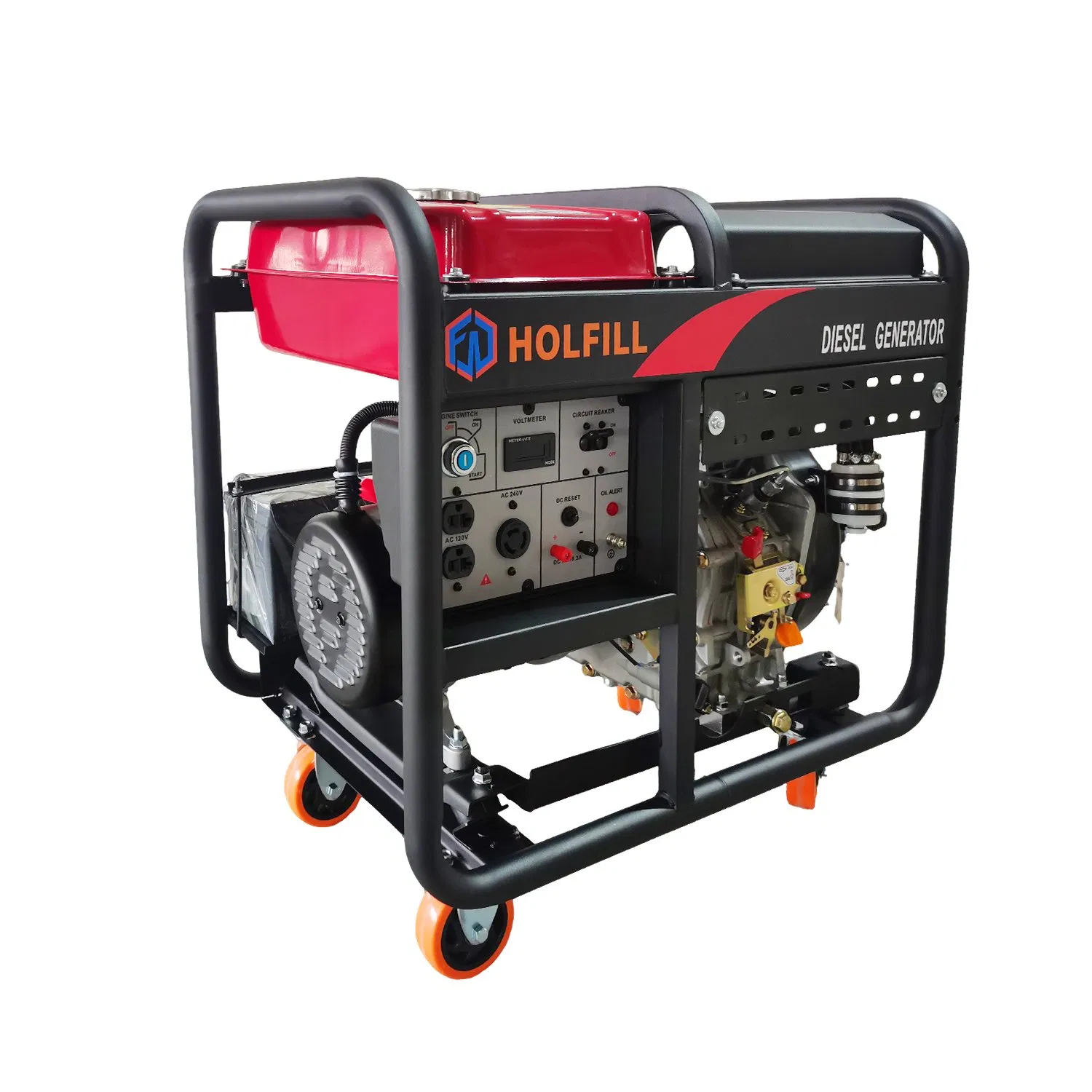 5kw/5.5kw مولد ديزل مفتوح 120V/230V طاقة موثوقة جهد مزدوج للبناء والاحتياطي الطارئ