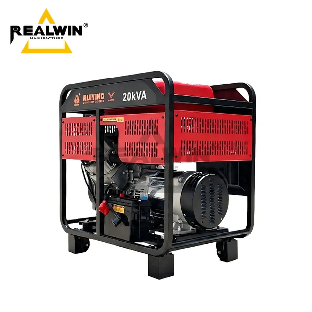 مولد ديزل مبرد بالهواء 20kVA للطوارئ المنزلية الاحتياطية