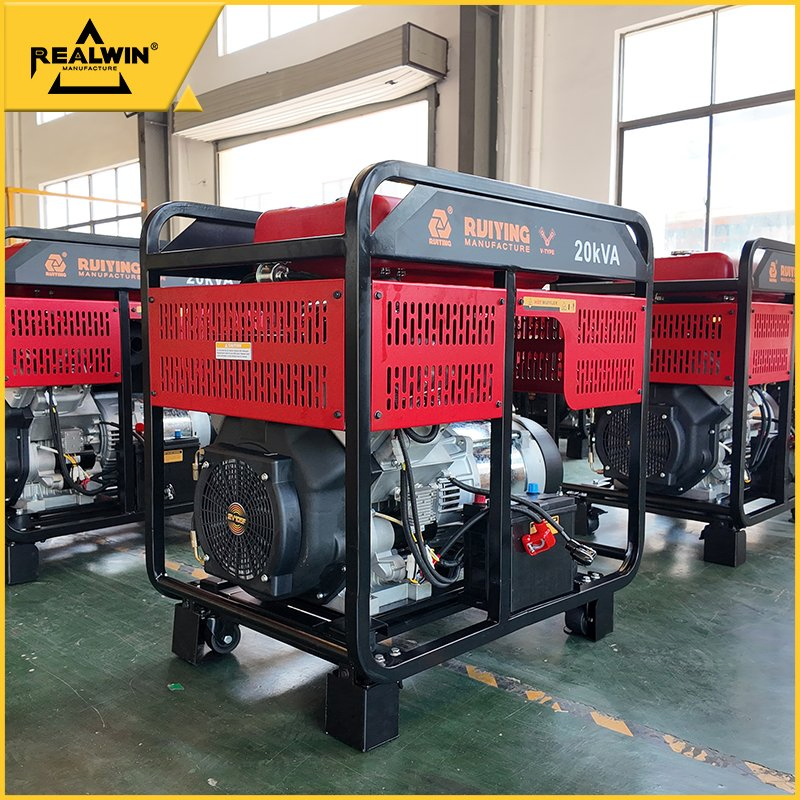 مولد ديزل مبرد بالهواء 20kVA للطوارئ المنزلية الاحتياطية