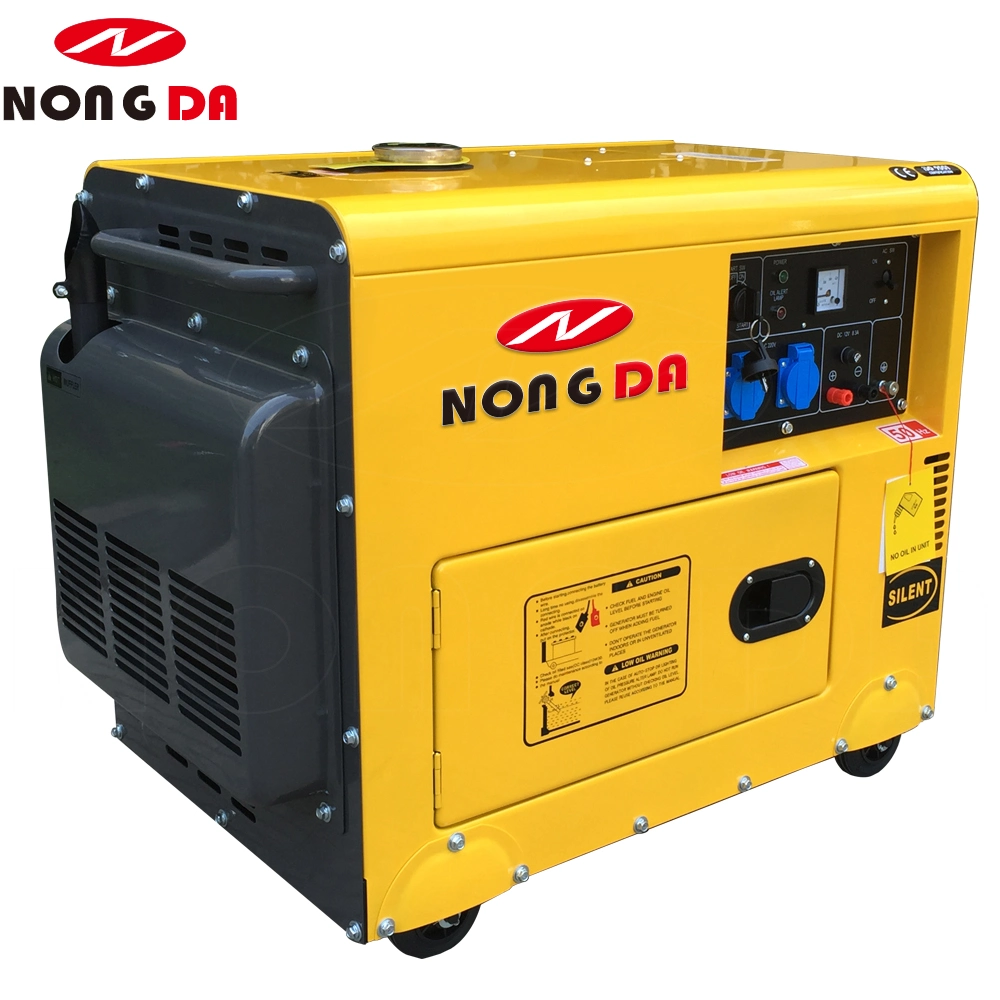 5kVA 6.5kVA 7.5kVA 8kVA مولد ديزل صغير صامت ومبرد بالهواء