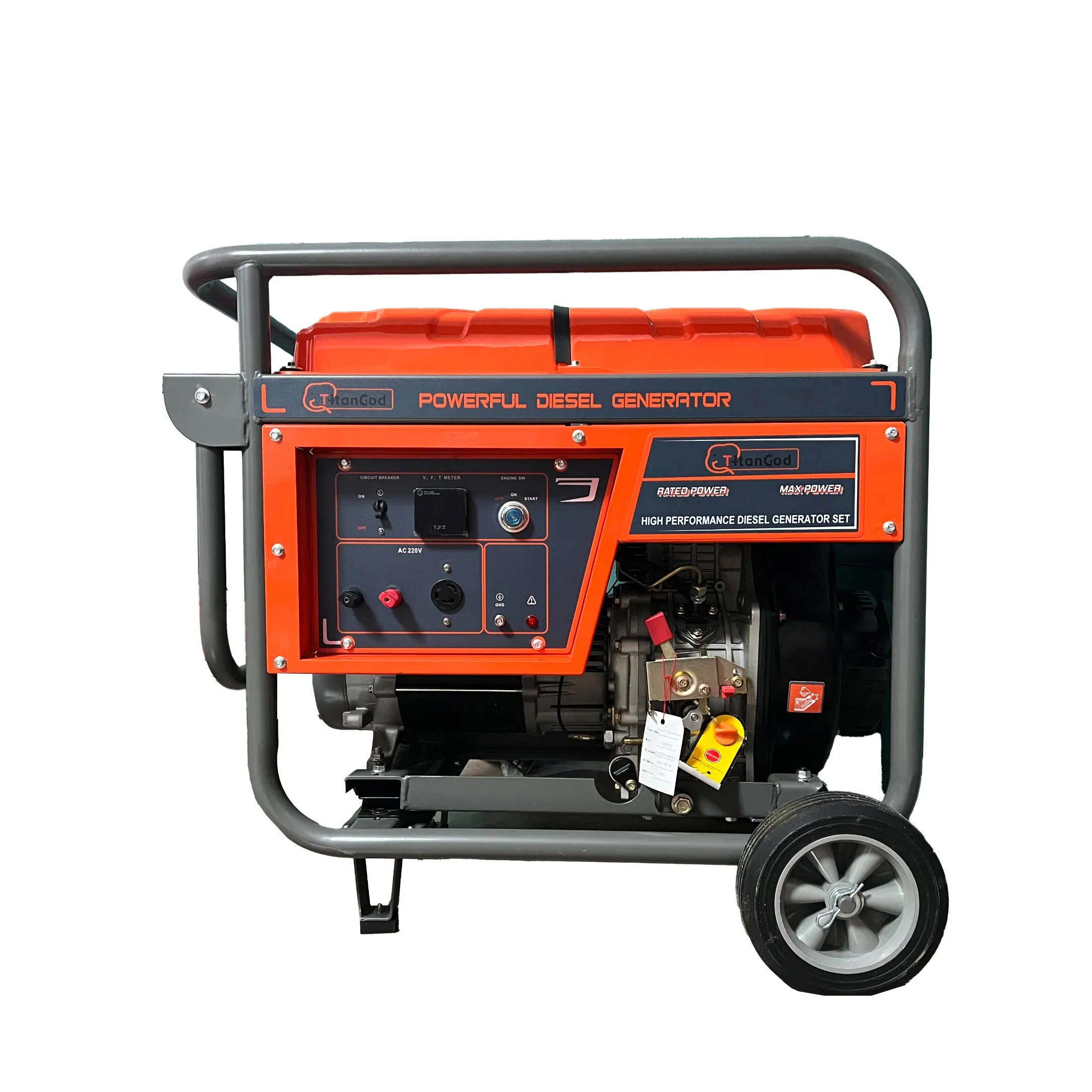 مولد ديزل محمول مدمج لاحتياجات الطاقة الاحتياطية الطارئة 6kw 8kw 9kw 10kVA 15kVA