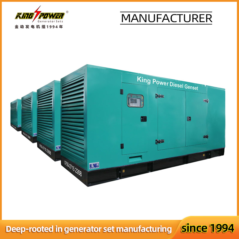 بدء سهل مولد ديزل صامت مبرد بالماء منخفض الضوضاء 540W/675kVA