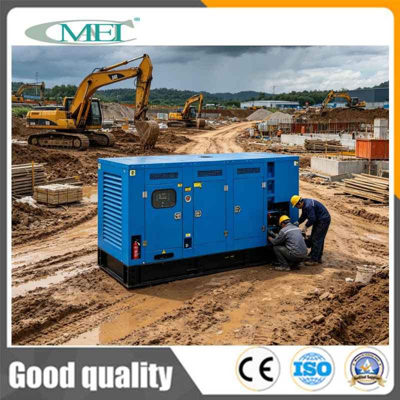 مولد ديزل متنقل 50kw 62.5kVA مجموعة مولد الطاقة 3 مرحلة مزرعة التعدين مثبتة على هيكل لموقع البناء للطاقة
