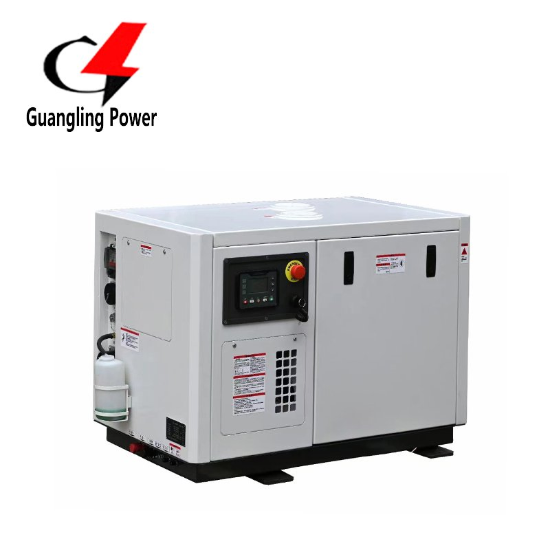 3kVA 3.5kVA 4kVA 5kVA 5.5kVA 6kVA 6.5kVA 7kVA 7.5kVA 8kVA 8.5kVA 10kVA 12 كيلو فولت أمبير 15kVA 20kVA 25kVA 30ka قائمة أسعار مولدات الديزل البحرية الصامتة المبردة بالماء البحري