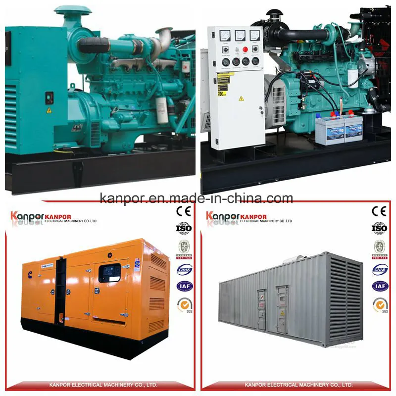 مولد ديزل صامت من كامينز 250kVA 150kVA 100kVA للبيع منخفض الضوضاء