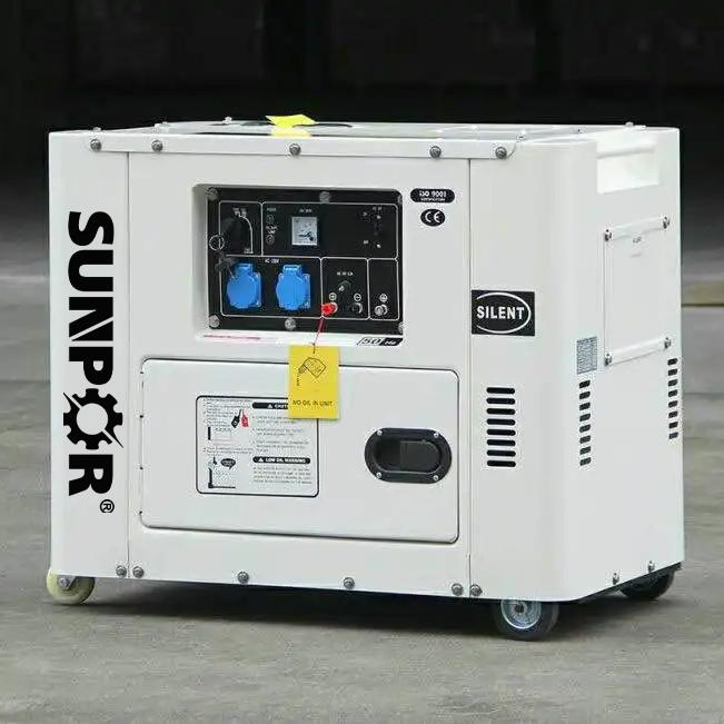 مولد ديزل صامت مزدوج الأسطوانة مبرد بالهواء 10kw 12kw 15kw