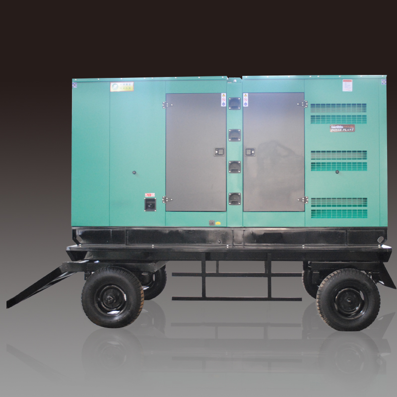 30kVA 50kVA 80kVA 100kVA 120kVA 150kVA 200kVA مجموعة مولدات كهربائية تعمل بالديزل مثبتة على مقطورة متنقلة