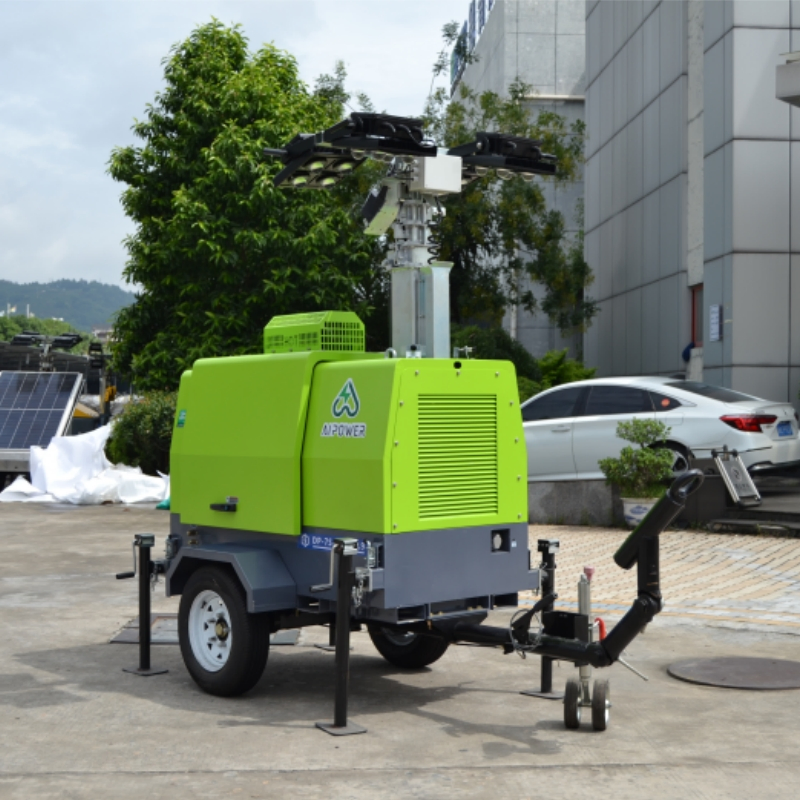 يانغدونغ 8kw برج إضاءة خارجية 4*1000W مولد ديزل متنقل