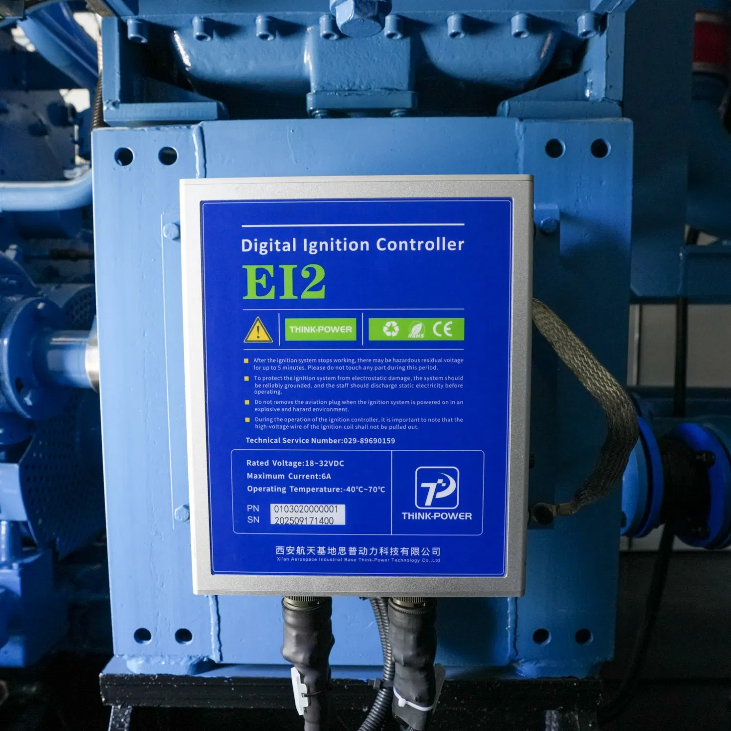 مولد الغاز الطبيعي الأزرق 1000kw لتطبيقات 50Hz