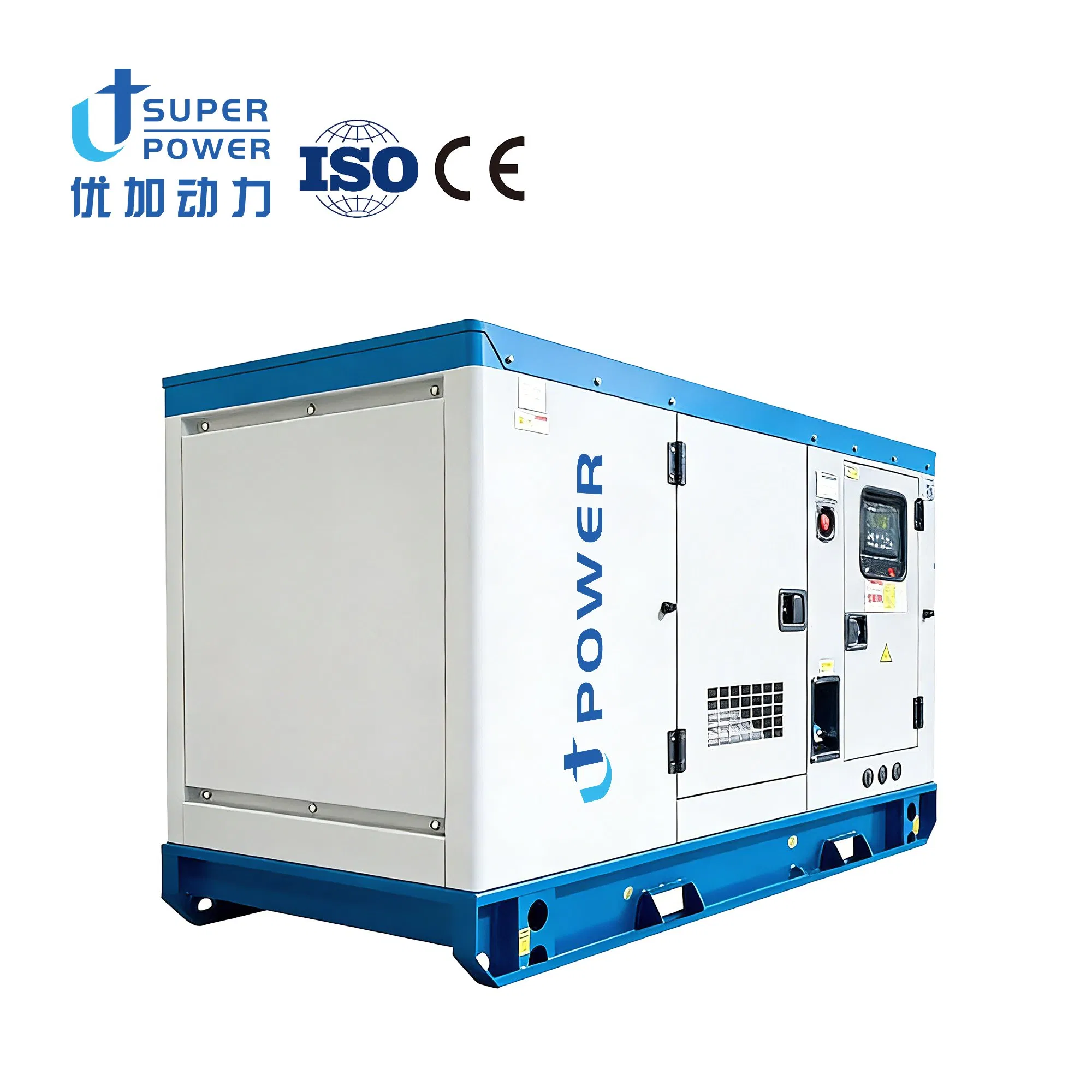 مولد ديزل صامت صديق للبيئة 100kVA 200kVA 300kVA 400kVA بكفاءة عالية وانبعاثات منخفضة للطاقة الاحتياطية في مشاريع البناء
