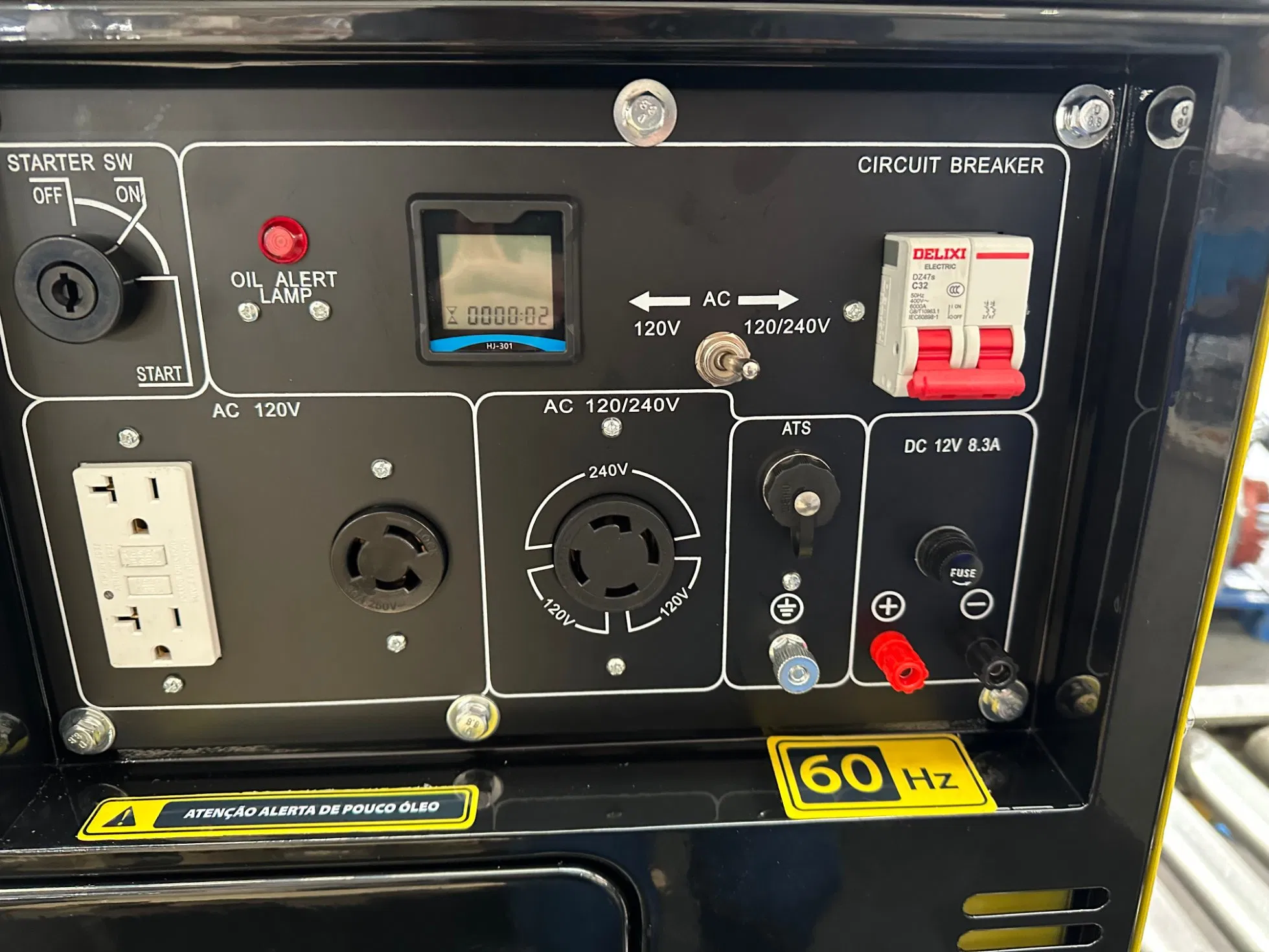 مولد ديزل صامت مبرد بالهواء 5kVA Mdh6500se 220V 50Hz/60Hz