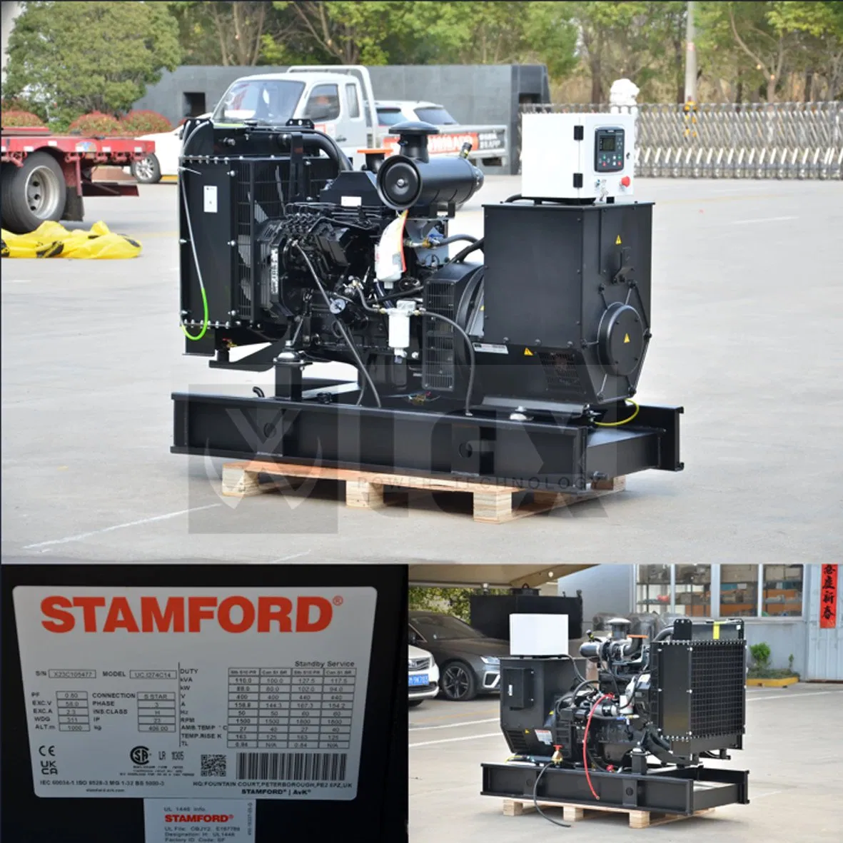 56kVA 86kVA 126kVA 136kVA مولد ديزل من نوع أوبن - أداء موثوق مثالي للمصانع احتياطي طارئ زمن تشغيل طويل كفاءة في استهلاك الوقود
