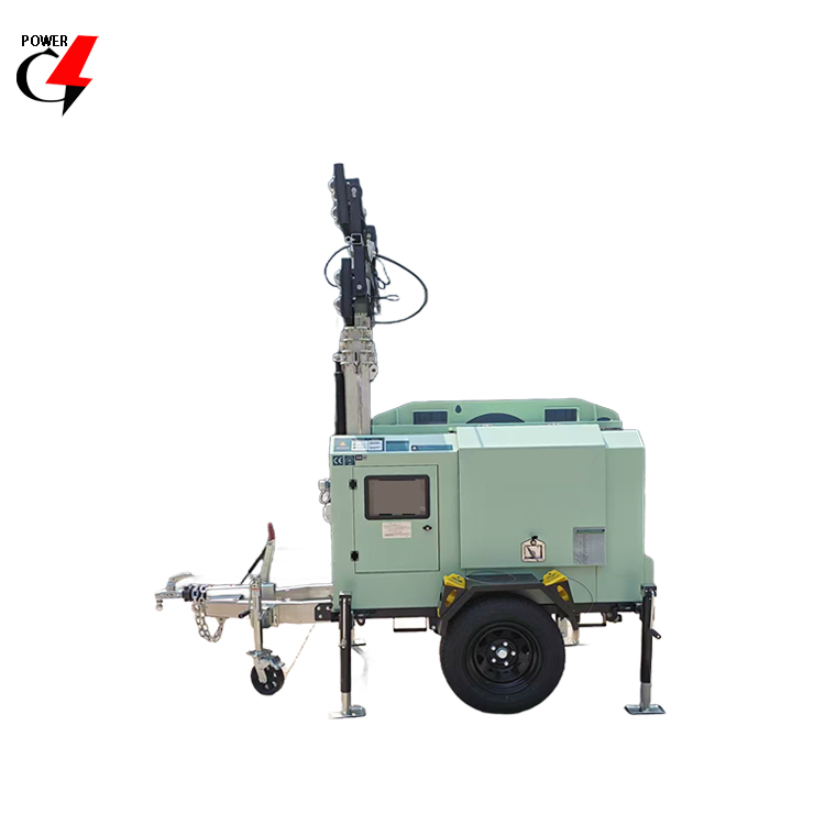 مولد شمسي هجين صامت خارج الشبكة 15kVA 12kw مولد ديزل أبراج إضاءة هجين متنقلة