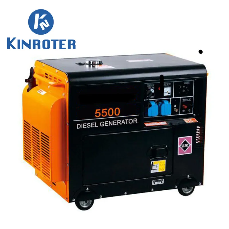 مولدات ديزل مدمجة وصامتة تعمل بالتبريد بالهواء 3kw-15kw للاستخدام السكني والتجاري