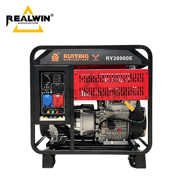 مولد ديزل مبرد بالهواء 20kVA للطوارئ المنزلية الاحتياطية