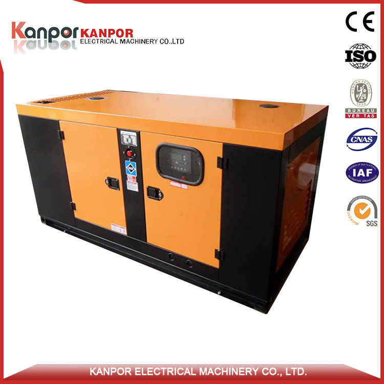 مصنع صيني 20kVA مولد ديزل بدون فرشاة من النوع الصامت معتمد من سي إي بمحرك بيركنز