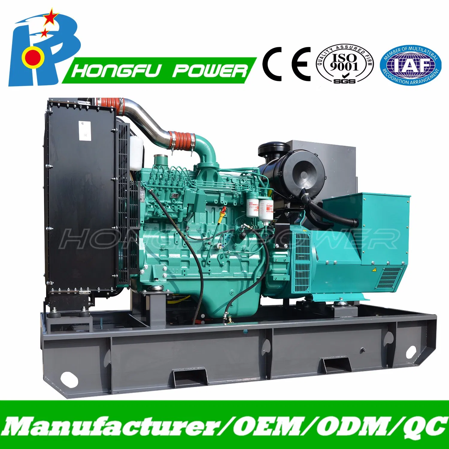100kw 125kVA مولد الطاقة المصنّف مجموعة مولدات ديزل كمينز معتمد من ISO